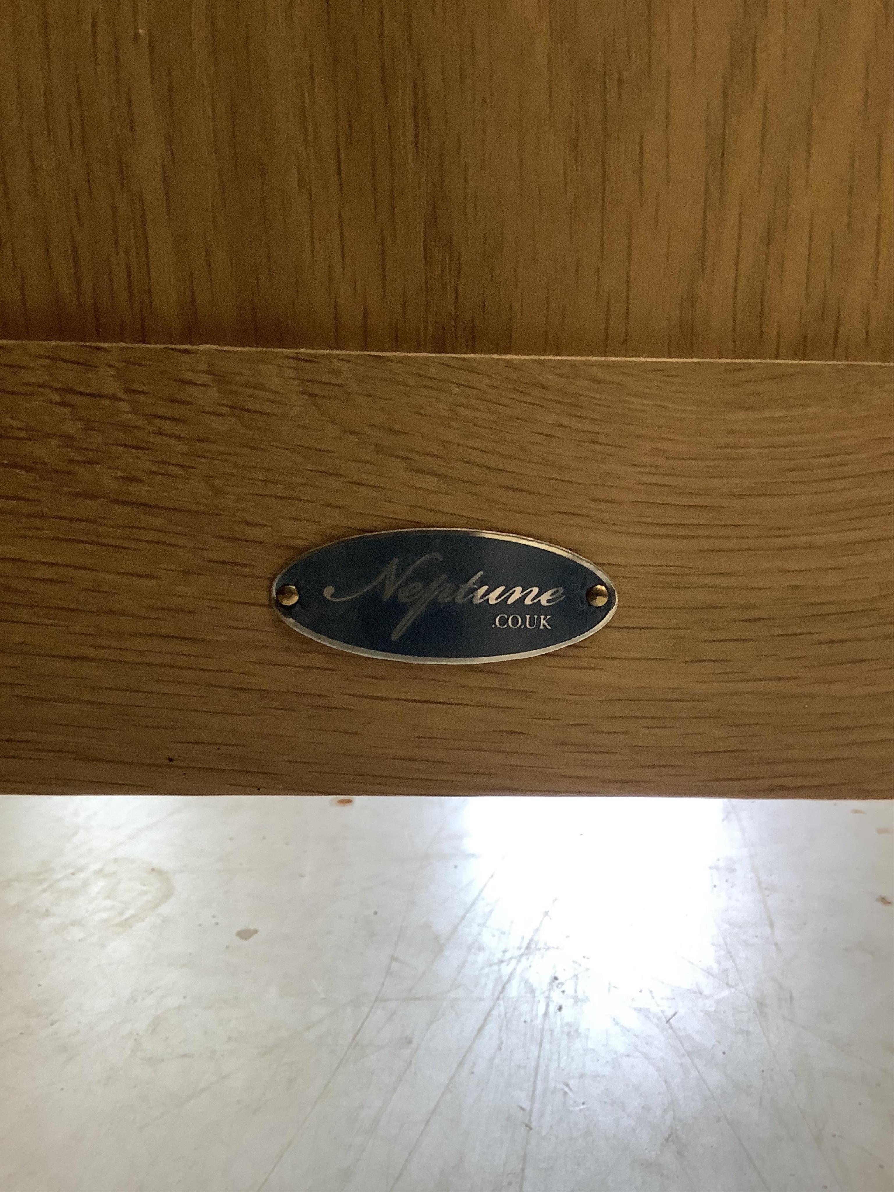 A modern Neptune oak sideboard, width 153cm, depth 49cm, height 87cm. Condition - fair to good